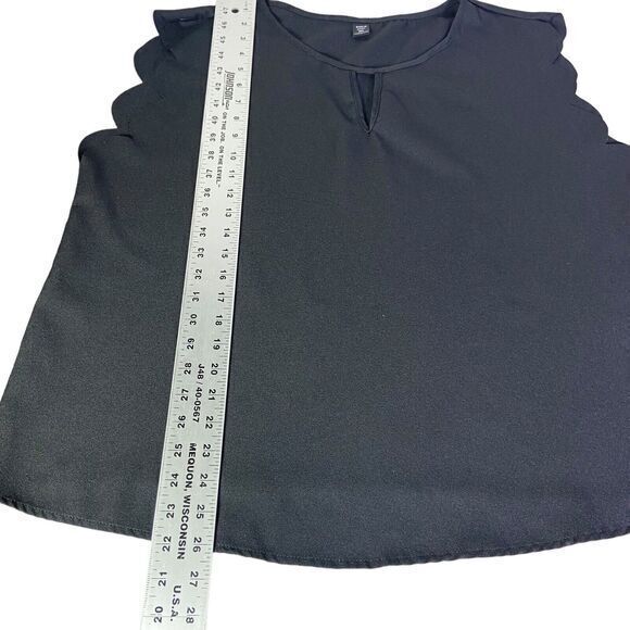 Shein Curve Women's Top Curvy Sleeveless Black Blouse Round Neck‎ Size 3XL - Picture 10 of 10